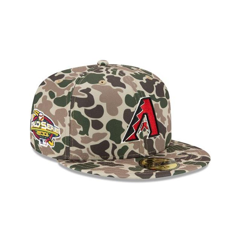 MLB Arizona Diamondbacks Duck Camo 59Fifty Fitted (XEQ9780) - Green New Era Caps